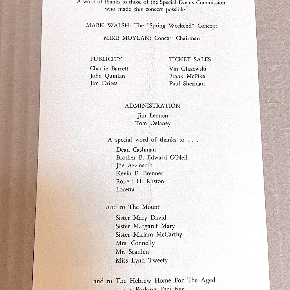 Judy Collins Concert Program Original Manhattan College April 26, 1969 New York - Picture 3 of 5